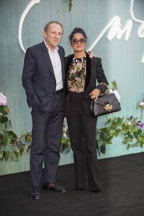 Mother UK Premiere London, UK. Francois-Henri Pinault and Salma Hayek at the Mother! UK premiere at Odeon Leicester Square . 6th September 2017. LMK386-S655-060917 