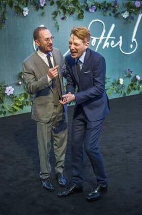 Mother UK Premiere London, UK. Darren Aronofsky (L) and Domhnall Gleeson at the Mother! UK premiere at Odeon Leicester Square . 6th September 2017. LMK386-S655-060917 