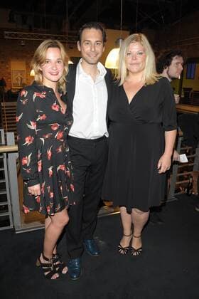 Johanna Griebel Erbil Ayalp Marie Schoeneburg Arrival to Premiere the create We already in Cinema the Kulturbrauerei in Berlin at 07 09 2017