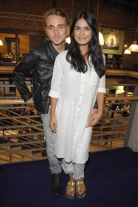 Constantin from Jascheroff Girlfriend Haleh Esbak Arrival to Premiere the create We already in Cinema the Kulturbrauerei in Berlin at 07 09 2017