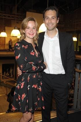 Constantin from Jascheroff Girlfriend Haleh Esbak Arrival to Premiere the create We already in Cinema the Kulturbrauerei in Berlin at 07 09 2017