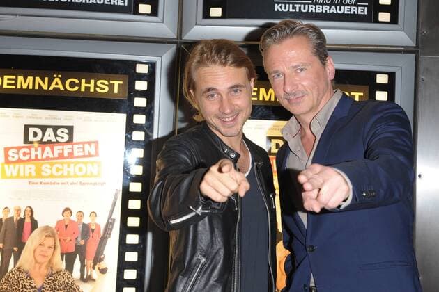 Constantin from Jascheroff David C Brunner Arrival to Premiere the create We already in Cinema the Kulturbrauerei in Berlin at 07 09 2017