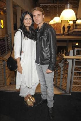 Constantin from Jascheroff with Girlfriend Haleh Esbak Arrival to Premiere the create We already in Cinema the Kulturbrauerei in Berlin at 07 09 2017
