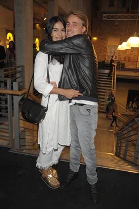 Constantin from Jascheroff with Girlfriend Haleh Esbak Arrival to Premiere the create We already in Cinema the Kulturbrauerei in Berlin at 07 09 2017