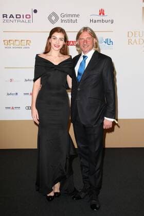 Frank Otto and Nathalie VOlk at the award Ceremony German Radio price 2017 at 7 09 2017 in Hamburg German Radio price 2017 in Hamburg