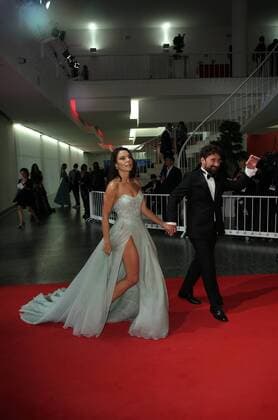 September 7, 2017 - Venice, Italy - Venice, Italy. 07 September, 2017: Giglia Marra and Federico Zampaglione walks the red carpet ahead of the Mektoub, My Love: Canto Uno screening during the 74th Venice Film Festival Venice Italy  - ZUMAn230 20170907_zaa_n230_426 Copyright: xMatteoxChinellatox