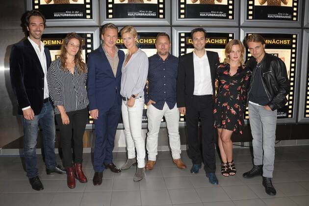 Dorothea Schenck David C Brunner Lars Pape Patrick Khatami Johanna Griebel from Jascheroff V l n r Arrival to Premiere the create We already in Cinema the Kulturbrauerei in Berlin at 07 09 2017