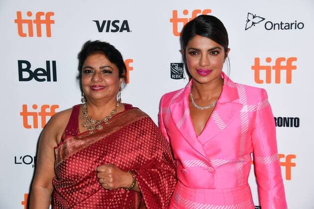 September 7, 2017 - Toronto, Ontario, Canada - MADHU CHOPRA and PRIYANKA CHOPRA attend the Pahuna: The Little Visitors premiere during the 2017 Toronto International Film Festival at Scotiabank Theatre on September 7, 2017 in Toronto, Canada Toronto Canada - ZUMAv53_ 20170907_zaf_v53_014 Copyright: xIgorxVidyashevx