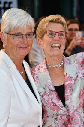 September 7, 2017 - Toronto, Ontario, Canada - JANE ROUNTHWAITE (L) and Premier of Ontario KATHLEEN WYNNE attend the Borg McEnroe premiere during the 2017 Toronto International Film Festival at Roy Thomson Hall on September 7, 2017 in Toronto, Canada. Toronto Canada - ZUMAv53_ 20170907_zaf_v53_017 Copyright: xIgorxVidyashevx