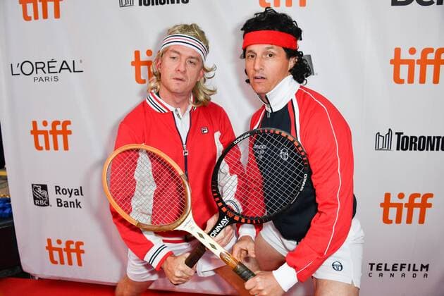 September 7, 2017 - Toronto, Ontario, Canada - TIM LEAGUE (L) AND TOM QUINN attend the Borg McEnroe premiere during the 2017 Toronto International Film Festival at Roy Thomson Hall on September 7, 2017 in Toronto, Canada. Toronto Canada - ZUMAv53_ 20170907_zaf_v53_025 Copyright: xIgorxVidyashevx