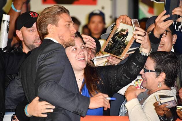 September 7, 2017 - Toronto, Ontario, Canada - CHARLIE HUNNAM attends the Papillon premiere during the 2017 Toronto International Film Festival at Princess of Wales Theatre on September 7, 2017 in Toronto, Canada Toronto Canada - ZUMAv53_ 20170907_zaf_v53_064 Copyright: xIgorxVidyashevx