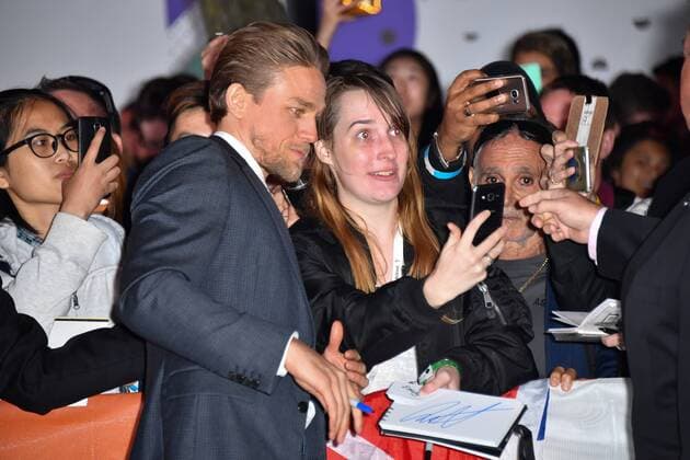 September 7, 2017 - Toronto, Ontario, Canada - CHARLIE HUNNAM attends the Papillon premiere during the 2017 Toronto International Film Festival at Princess of Wales Theatre on September 7, 2017 in Toronto, Canada Toronto Canada - ZUMAv53_ 20170907_zaf_v53_078 Copyright: xIgorxVidyashevx