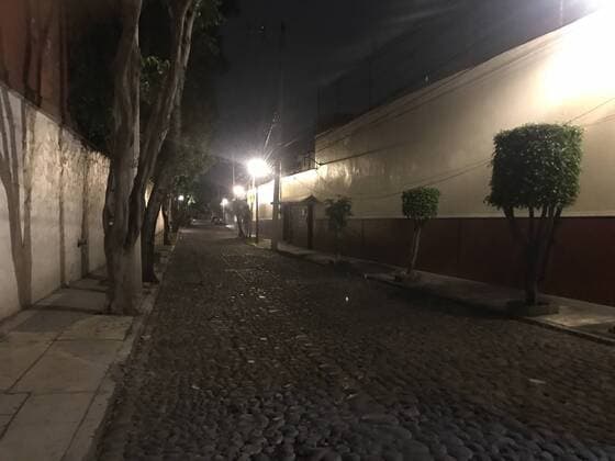 (170908) -- MEXICO CITY, Sept. 8, 2017 -- Image taken with a mobile device shows a street after an earthquake jolted Mexico City, capital of Mexico, on the last hour of Sept. 7, 2017. An earthquake measuring 8.2 on the Richter scale hit off the coast of Chiapas State of Mexico at 12:49 p.m. Beijing time on Friday, according to preliminary reports from the China Earthquake Networks Center. ) MEXICO-MEXICO CITY-ENVIRONMENT-EARTHQUAKE DANxHANG 