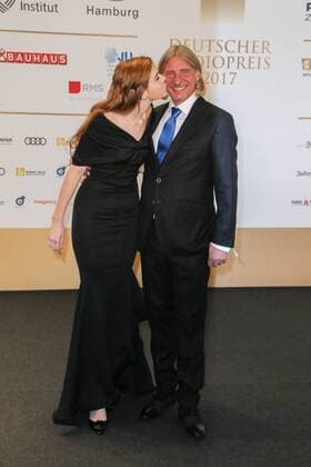 Hamburg Germany 07 09 2017 German Radio price 2017 Frank Otto and Girlfriend Nathalie VOlk