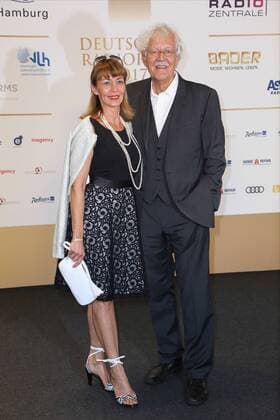 Hamburg Germany 07 09 2017 German Radio price 2017 Carlo from Tiedemann and Woman Juliet Laubrunn