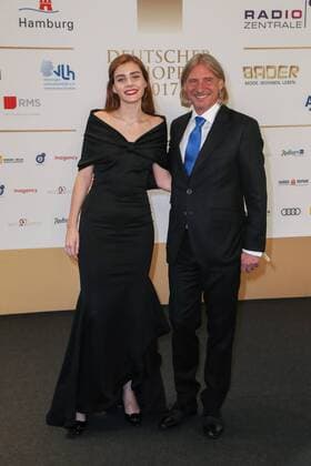 Hamburg Germany 07 09 2017 German Radio price 2017 Frank Otto and Girlfriend Nathalie VOlk