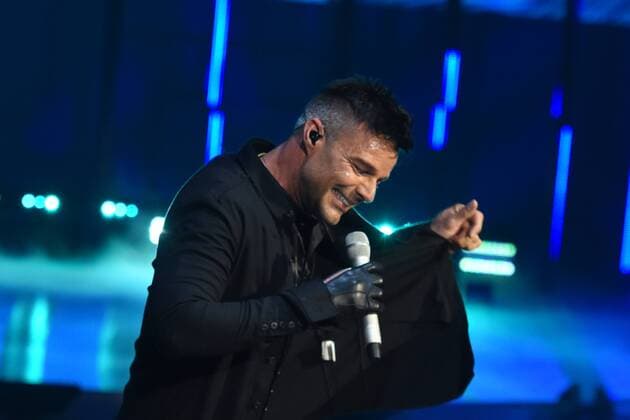 September 7, 2017 - Mexico City, Mexico, Mexico - Singer Ricky Martin performs during the fashion show of Fashion Fest Autumn Winter 2017 at Fronton Mexico on September 07, 2017 in Mexico City, Mexico Mexico City Mexico  - ZUMAn230 20170907_zaa_n230_637 Copyright: xCarlosxTischlerx