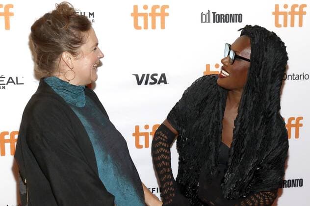 Director Sophie Fiennes and Grace Jones attending The Grace Jones and Bami Premiere during The 42nd Toronto International Film Festival AT Elgin Theatre ON September 07 2017 in Toronto Canada Foto:xR.xWagnerx xFuturexImage