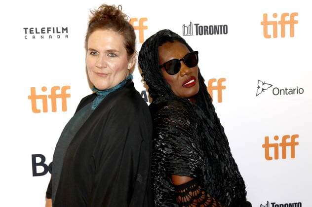 Director Sophie Fiennes and Grace Jones attending The Grace Jones and Bami Premiere during The 42nd Toronto International Film Festival AT Elgin Theatre ON September 07 2017 in Toronto Canada Foto:xR.xWagnerx xFuturexImage