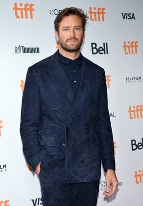 Armie Hammer arrives at the premiere of Call Me By Your Name on opening night of the 42nd Toronto International Film Festival at Ryerson Theatre in Toronto, Canada on September 7, 2017.  TOR2017090727 CHRISTINExCHEW