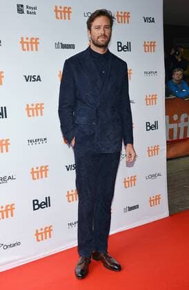 Armie Hammer arrives at the premiere of Call Me By Your Name on opening night of the 42nd Toronto International Film Festival at Ryerson Theatre in Toronto, Canada on September 7, 2017.  TOR2017090728 CHRISTINExCHEW