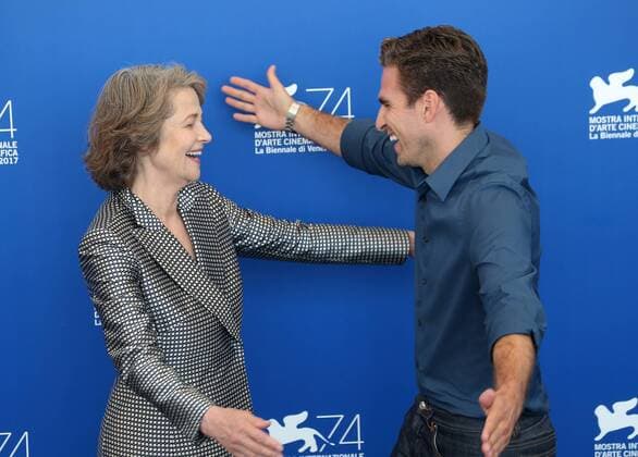 September 8, 2017 - Venice, Italy - Charlotte Rampling and Andrea Pallaoro attend the photocall of the movie Hannah presented in competition at the 74th Venice Film Festival on September 8, 2017 at Venice Lido, Italy. Venice Italy  - ZUMAn230 20170908_zaa_n230_132 Copyright: xMatteoxChinellatox