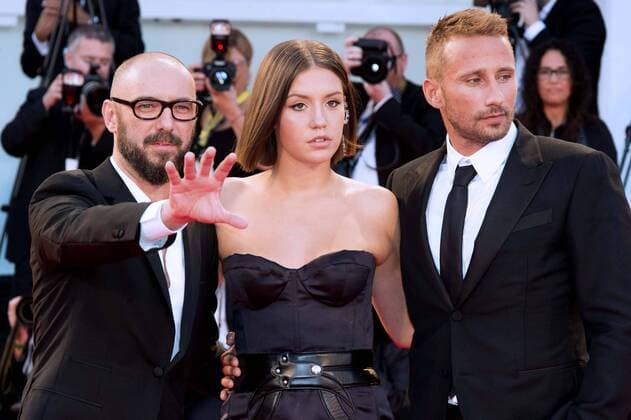 Foto IPP Daniele Cifala 08 09 2017 74 th Mostra Internazionale d Arte Cinematografica Festival del Cinema di Venezia Racer And The Jailbird (Le Fidele) Premiere RedCarpet nella foto : Adele Exarchopoulos, Matthias Schoenaerts, and Michael Roskam  0
