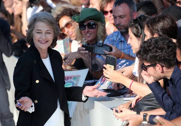 September 8, 2017 - Venice, Italy - Venice, Italy. 08 September, 2017. Charlotte Rampling walking thered carpet of the movie Hannah presented in competition at the 74th Venice Film Festival Venice Italy  - ZUMAn230 20170908_zaa_n230_491 Copyright: xMatteoxChinellatox