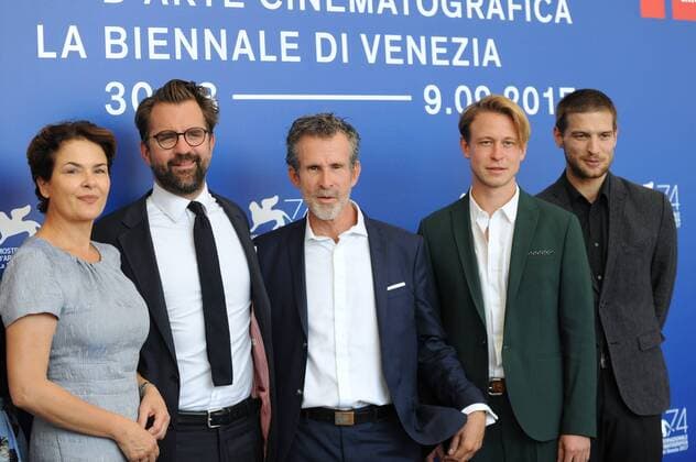 74 Film Festival in Venice Italy Barbara Auer Rick Ostermann Ulrich Matthes Felix from Bredow from left after right the photo call to German Film War from Zhivago Film Berlin 74th Film Festival Venice Mostra Del Cinema Biennial Venezia Italy