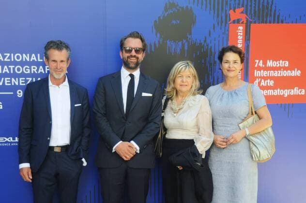 74 Film Festival in Venice Italy Ulrich Matthes Rick Ostermann Dr Barbara Buhl Barbara Auer the Red Carpet to German Film War from Zhivago Film Berlin 74th Film Festival Venice Mostra Del Cinema Biennial Venezia Italy