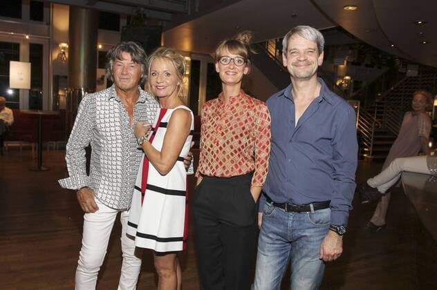 Herbert Herrmann Nora from Collande Marie Wolff and Uwe Neumann at the Premiere the Play as whether it rain Dignity in the Comedy Winterhuder Ferry Hamburg 08 09 2017 Foto:xgbrcix xFuturexImage