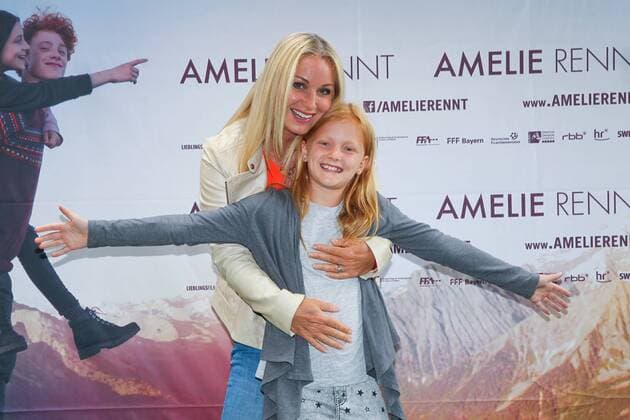 Eva Gruenbauer with Daughter Amelie Film premiere Amelie Run in Rio Filmpalast in Munich at 09 08 2017