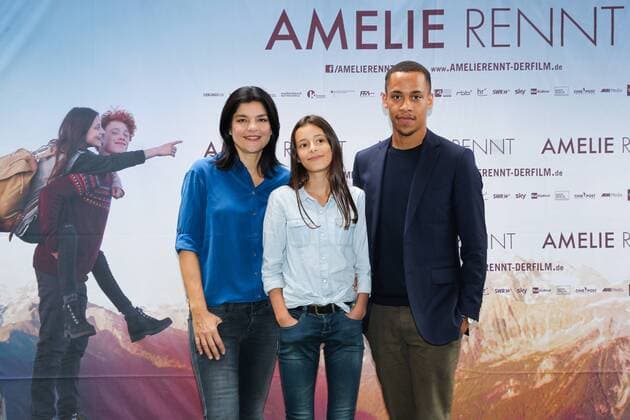 Tobias Wiemann Director Jasmin Mia Jerry Hoffmann Film premiere Amelie Run in Rio Filmpalast in Munich at 09 08 2017