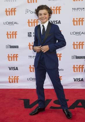 (170910) -- TORONTO, Sept. 10, 2017 -- Noah Jupe attends the North American premiere of the film Suburbicon at Princess of Wales Theatre during the 2017 Toronto International Film Festival in Toronto, Canada, Sept. 9, 2017. ) CANADA-TORONTO-FILM FESTIVAL-SUBURBICON ZouxZheng 
