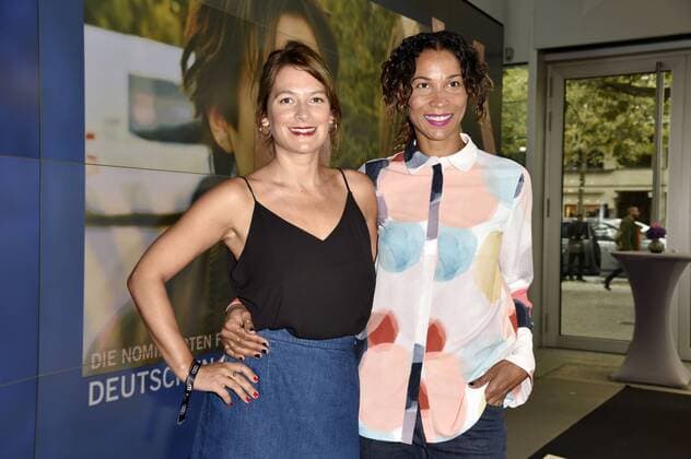 Josephine Thiel and Annabelle Mandeng the warm up Brunch to German Actor prize 2017 in the Audi City at Kurfürstendamm Berlin 09 09 2017 Foto:xN.xKubelkax xFuturexImage