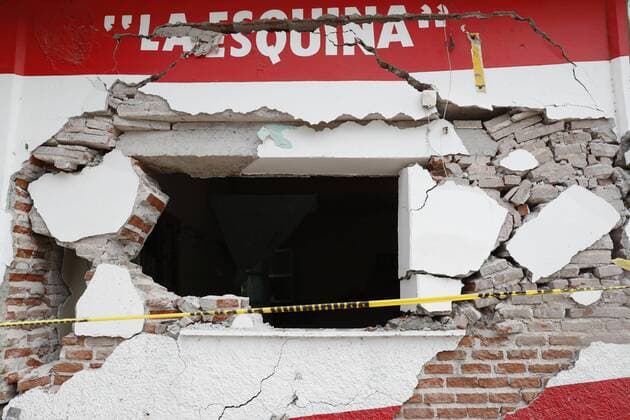 A view of the damages caused by the earthquake in Ixtaltepec, Oaxaca, Mexico, 10 September 2017. The death toll after the earthquake registered past 07 September rose from 65 to 90. The death toll after the earthquake rises to 90 in Mexico !ACHTUNG: NUR REDAKTIONELLE NUTZUNG!  Copyright: xJorgexNúnezx IXT010 20170910-636406728849939677