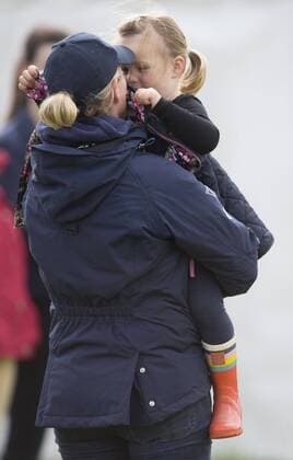 . 10 09 2017. London, United Kingdom. Whatley Manor International Horse Trials. Gatcombe Park. Mia Grace Tindall in her her mother Zara Tindall :  xi-Imagesx IIM-15834-0021