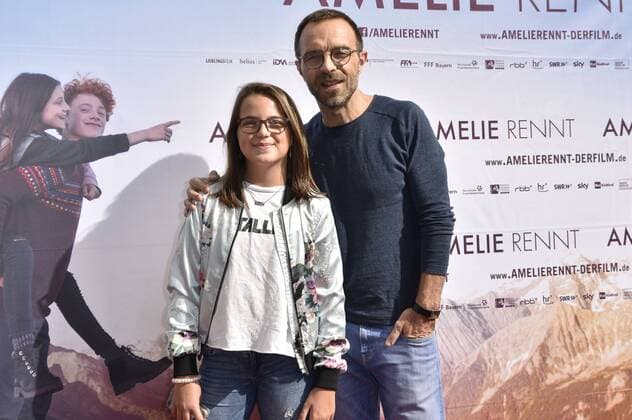 Aleksandar Jovanovic with Daughter Luna at the Premiere the Cinema Amelie Run in Yorck Cinema Movie theater at Friedrichshain Berlin 10 09 2017 Foto:xJ.xQuinternx xFuturexImage