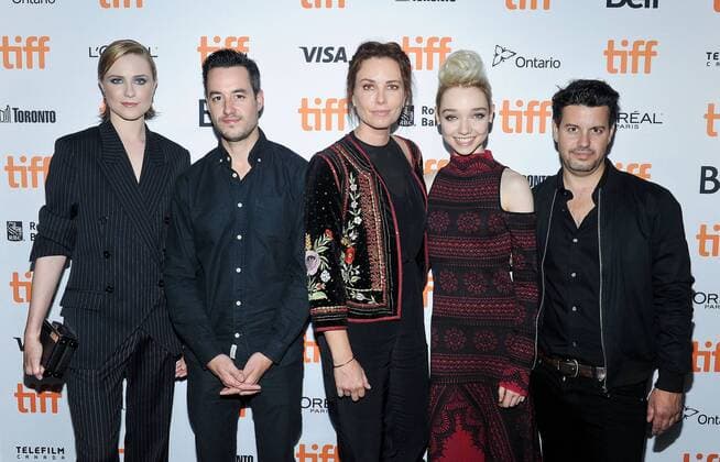 September 10, 2017 - Toronto, Ontario, U.S. - 10 September 2017 - Toronto, Ontario Canada - Evan Rachel Wood, Jason Sanchez, Maxim Roy, Julia Sarah Stone, Carlos Sanchez. 2017 Toronto International Film Festival - A Worthy Companion Premiere held at Scotiabank Theatre. Photo Credit: AdMedia Toronto U.S. - ZUMAa123 20170910_zaa_a123_677 Copyright: xBrentxPerniacx