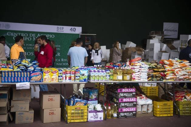September 11, 2017 - Mexico City, Mexico City, MX - The First Lady of Mexico and president of DIF (National System for Integral Family Development) Angelica Rivera during a press conference about the supplies that will be sent fot the earthquakes victims. Mexico City MX - ZUMAa136 20170911_zap_a136_011 Copyright: xJoelxAlvarezx