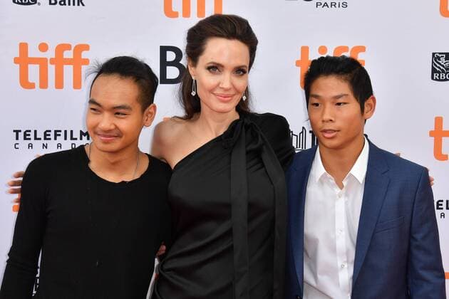 September 11, 2017 - Toronto, Ontario, Canada - (L-R) MADDOX JOLIE-PITT, ANGELINA JOLIE and PAX JOLIE-PITT attend the First They Killed My Father premiere during the 2017 Toronto International Film Festival at Princess of Wales Theatre on September 11, 2017 in Toronto, Canada Toronto Canada - ZUMAv53_ 20170911_zaf_v53_038 Copyright: xIgorxVidyashevx