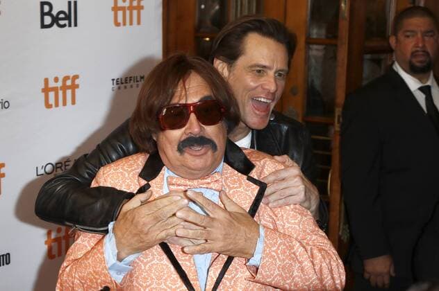 Tony Clifton and Jim Carrey attending The Jim Andy The Great BEYOND The Story of Jim Carrey Andy Kaufman featuring a very Special obligated mention of Tony Clifton Premiere during The 42nd Toronto International Film Festival AT Winter Garden Theatre ON September 11 2017 in Toronto Canada Foto:xR.xWagnerx xFuturexImage