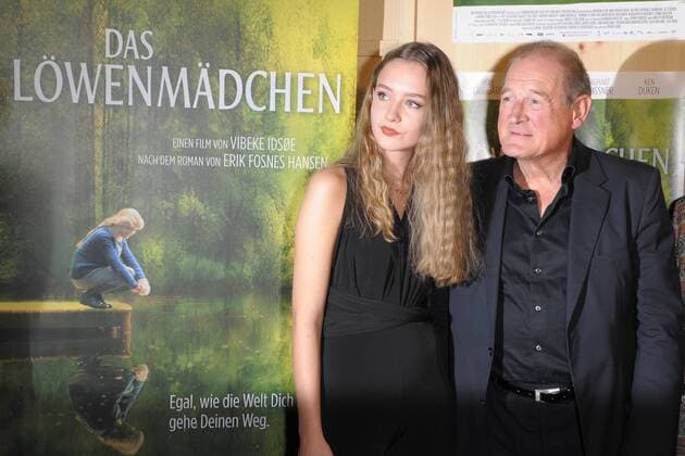 Mathilde Storm Burghart Klaußner Arrival to Premiere from the Loewenmaedchen in Cinema Delphi LUX in Berlin at 12 09 2017