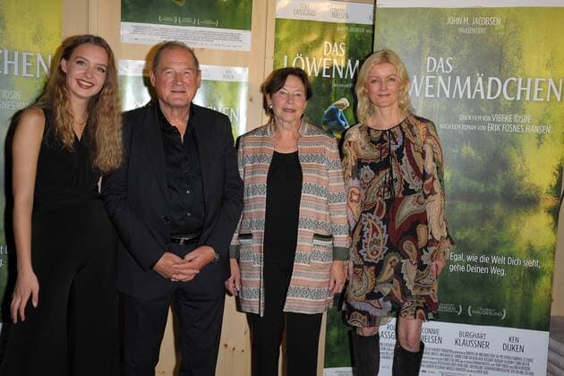 Burghart Klaußner Vibeke Idsoe Mathilde Storm Eva Luise Koehler Arrival to Premiere from the Loewenmaedchen in Cinema Delphi LUX in Berlin at 12 09 2017