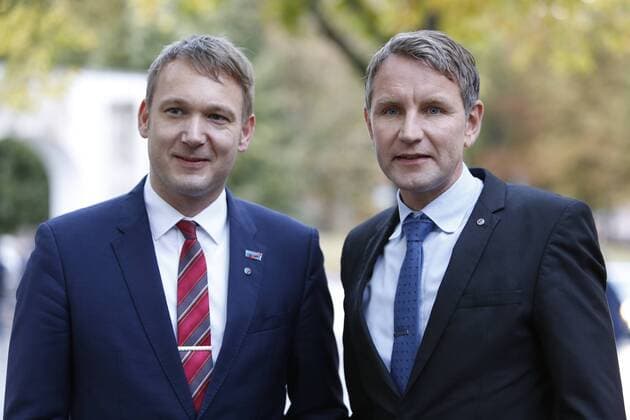 Vl André Poggenburg AFD Björn Höcke AFD in Conversation News politics the AFD in Magdeburg xtgx