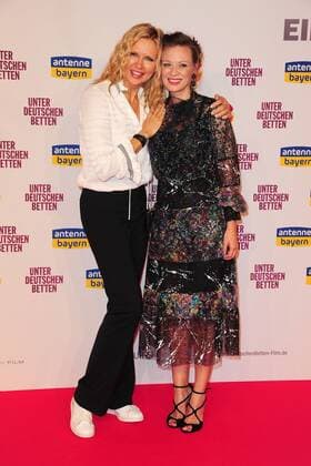 Veronica Ferres and Magdalena Boczarska at the under German Beds Film Premiere at 12 09 2017 in Munich under German Beds Film Premiere in Munich 2017