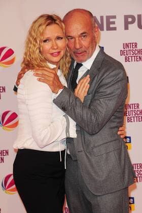 Veronica Ferres and Heiner Lauterbach at the under German Beds Film Premiere at 12 09 2017 in Munich under German Beds Film Premiere in Munich 2017