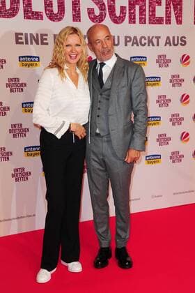 Veronica Ferres and Heiner Lauterbach at the under German Beds Film Premiere at 12 09 2017 in Munich under German Beds Film Premiere in Munich 2017
