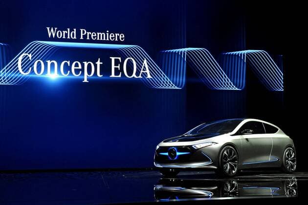 IAA 2017. Vorstellung Welt Premiere des Mercedes Benz Concept EQA im Rahmen der IAA am 12.09.2017 in Frankfurt Main. *** IAA 2017 presentation World Premiere the Mercedes Benz Concept in Frame the IAA at 12 09 2017 in Frankfurt Main