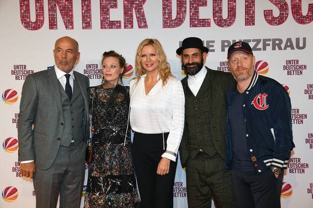 Heiner Lauterbach Magdalena Boczarska Veronica Ferres Eray Egilmez and Simon Black under German Beds Mathäser Filmpalast Cinema Film Television 12 September 2017